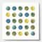 Designart - Green Tones Geometric Circles - Mid-Century Modern Canvas Artwork